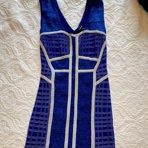 Wow culture sparkly blue fitting dress